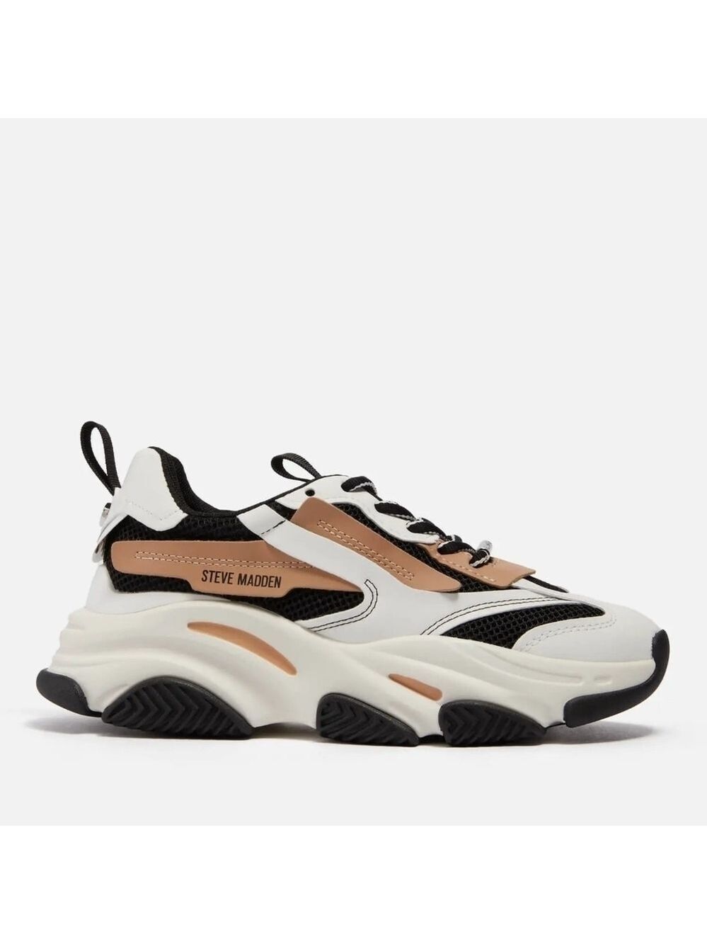 Steve Madden Possession Chunky Faux Leather-Blend Trainers